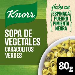 Sopa de Vegetales con Caracol Verde Knorr x 80 g.