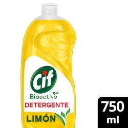 Detergente Liquido Bioactive Limon Cif x 750 cc.
