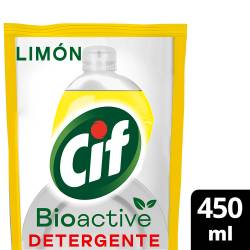 Detergente Liquido Bioactive Limon Dp Cif x 450 cc.