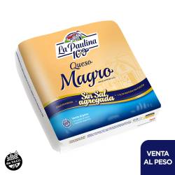 Queso Magro Sin Sal Horma Fraccionada La Paulina x 1 Kg.