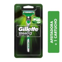 Maquina de Afeitar Mach3 Sensitive con 1C Gillette x 1 Un.