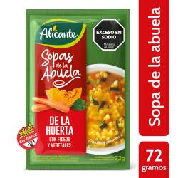 Sopa de la Huerta con Fideos y Vegetales Alicante x 72 g.