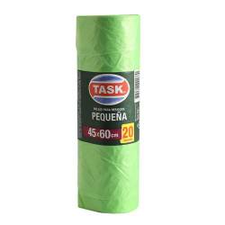 Bolsa Residuos Rollo Verde 45X60 Task x 20 Un.