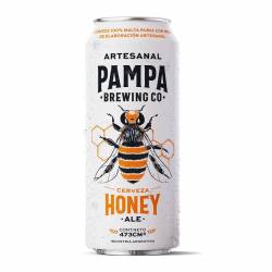 Cerveza Lata Honey Pampa Brewing x 473 cc.