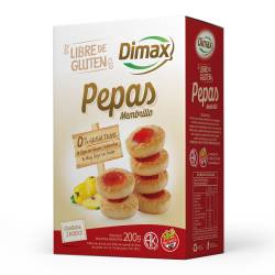 Galletitas Pepas Membrillo sin Tacc Caja Dimax x 200 g.