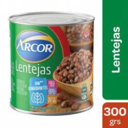 Lentejas Secas Remojadas Arcor x 300 g.