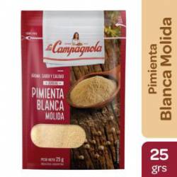 Pimienta Molida Blanca La Campagnola x 23 g.