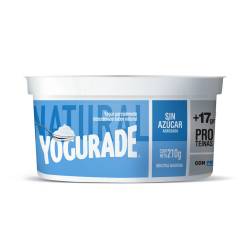 Yogur Parcialmente Descremada Natural Yogurade x 210 g.
