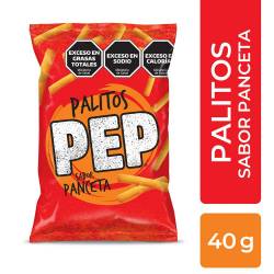 Palitos Salados sabor a Panceta Pep x 40 g.