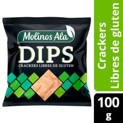 Dips de Arroz Crackers sin Gluten Molinos Ala x 100 g.