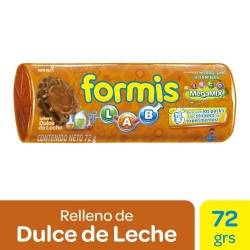 Galletitas de Chocolate Rellena Sabor Dulce de Leche Formis x 72 g.