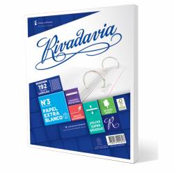 Repuesto Rivadavia Cuadriculada 192 Hojas Nº3 90gr Extra Blanco