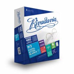 Repuesto Rivadavia Cuadriculada 480 Hojas Nº3 90gr