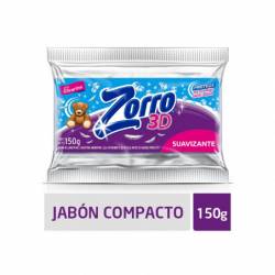 Jabón en Pan Compacto con Suavizante Zorro x 150 g.