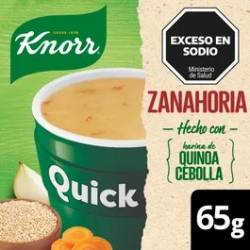 Sopa de Zanahoria Quinoa Quick Knorr x 65 g.