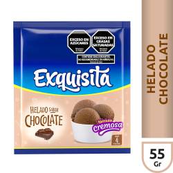 Polvo para Preparar Helados Chocolate Exquisita x 55 g.