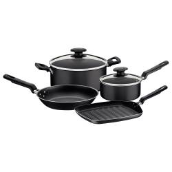Set de Ollas Batería de Cocina 4 Piezas Tramontina Loreto Negro
