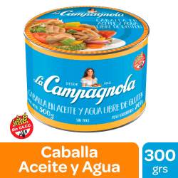 Caballa en Aceite y Agua La Campagnola x 300 g.