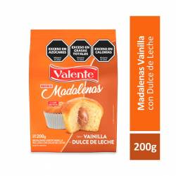 Madalenas Rellenas con Dulce de Leche Valente x 200 g.