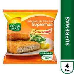 Rebozado de Pollo Tipo Suprema x 4 Un. Granja del Sol x 360 g.