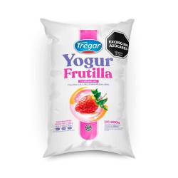 Yogur Entero Bebible Frutilla Sachet Tregar x 900 g.