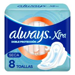 Toalla Higiénica Normal con Alas Xtra Seca Always x 8 Un.