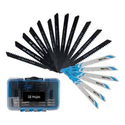 Set Hojas para Sierra Caladora Gamma 18 Piezas