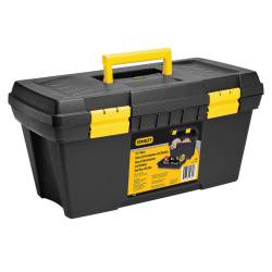 Caja Plástica Stanley 19" con Bandeja y Cierre Plástico