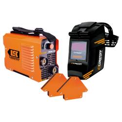 Kit Soldadora Inverter Lusqtoff con Máscara y dos Escuadras Magnéticas