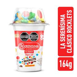 Yogur con rocklets La Serenísima Clásico 164g.