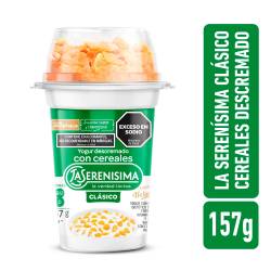 Yogur batido descremado con cereales La Serenísima Clásico 157g.