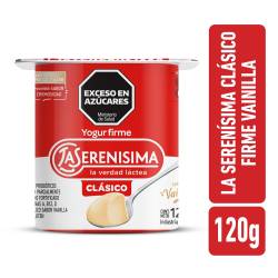 Yogur firme vainilla La Serenísima Clásico 120g.