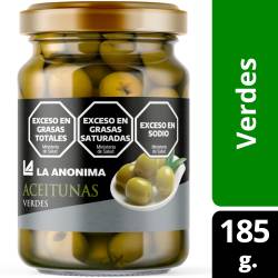 Aceitunas Verdes Frasco La Anónima x 185 g.
