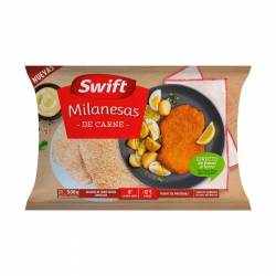 Milanesas de Carne Vacuna Congeladas Swift x 500 g.