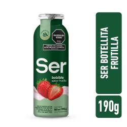 Yogur Natur bebible frutilla Ser 190g.