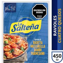 Ravioles de Ricotta y Tres Quesos La Salteña x 450 g.