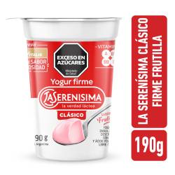 Yogur firme frutilla La Serenísima Clásico 190g