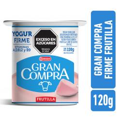 Yogur firme frutilla Gran Compra 120g