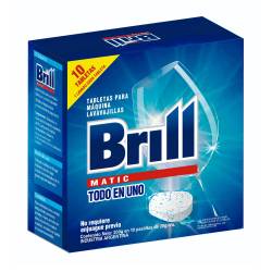 Detergente Tabletas Maquina Lavavajilla 3 en 1 Brill Matic x 200 g.