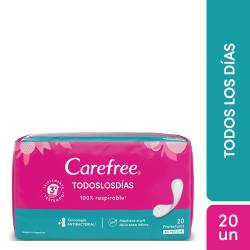 Protectores Diarios Carefree Todos Los Días x 20 un