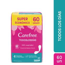 Protectores Diarios Carefree Todos Los Días x 60 un