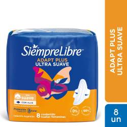 Toalla Higiénica Normal con Alas Suave Siempre Libre x 8 Un.