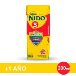 NIDO® 3 Defensas Leche Infantil Listo para Tomar x 200ml.