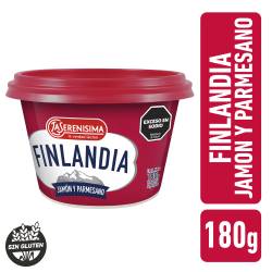 Queso Untable Jamon y Parmesano Finlandia x 180 g.