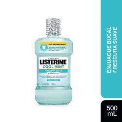 Enjuague Bucal Listerine Cool Mint Frescura Suave Sin Alcohol x 500cc