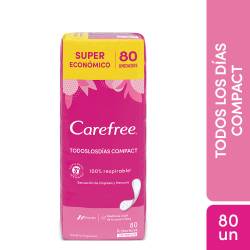 Protectores Diarios Carefree Todos Los Días Compact x 80 un