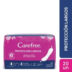 Protector Diario sin Perfume Largos Pro Carefree x 20 Un.