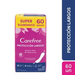 Protectores Diarios Carefree Protección Largos x 60 un