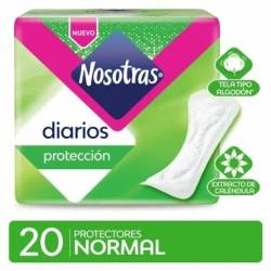 Protector Diario sin Perfume Normal Nosotras x 20 Un.