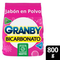 Jabón Polvo Baja Espuma Bicarbonato Rosas Granby x 800 g.